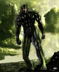 P'Sydon, ANGELCORPS Operative (TM and © 2008 Eric Linquist and Leading Edge Comics)