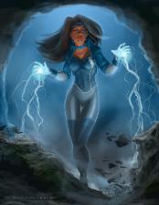 Charger, ANGELCORPS Operative (TM and © 2008 Eric Linquist and Leading Edge Comics)
