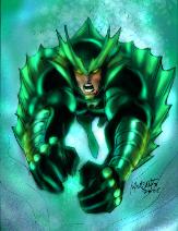P'Sydon, ANGELCORPS Operative (TM and © 2008 Eric Linquist and Leading Edge Comics)
